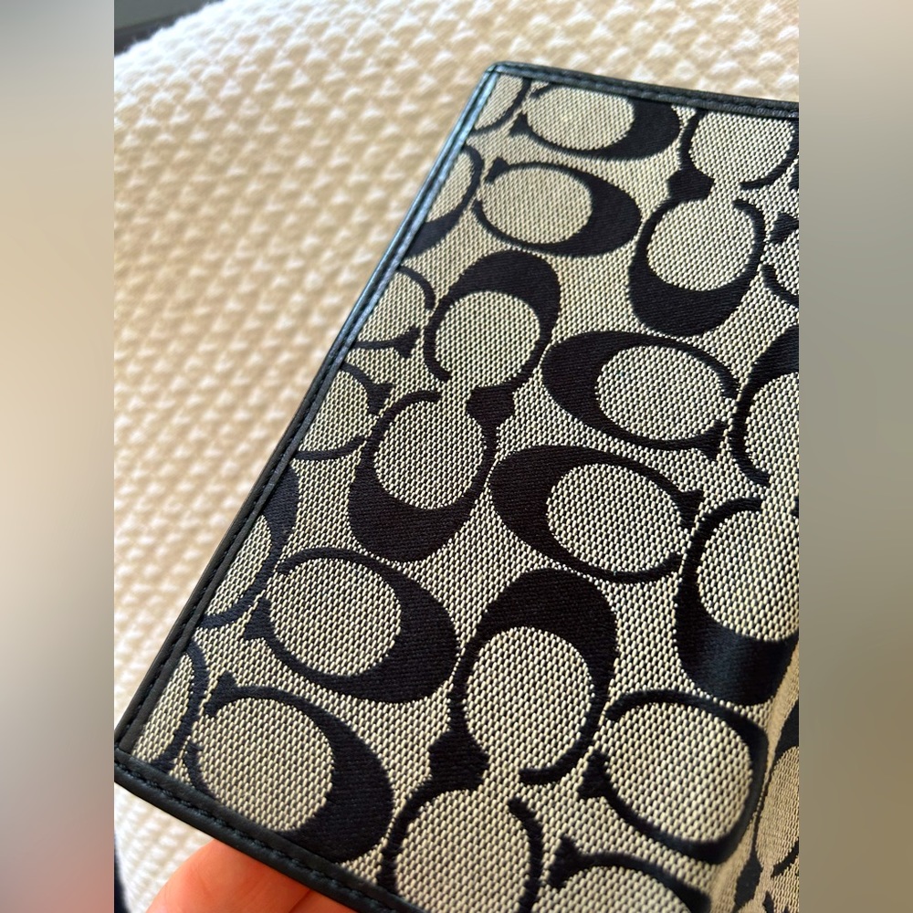 Coach signature C Check Book cover - Picture 3 of 7